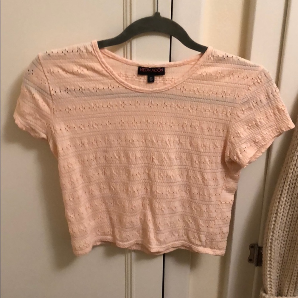 Pink crop top